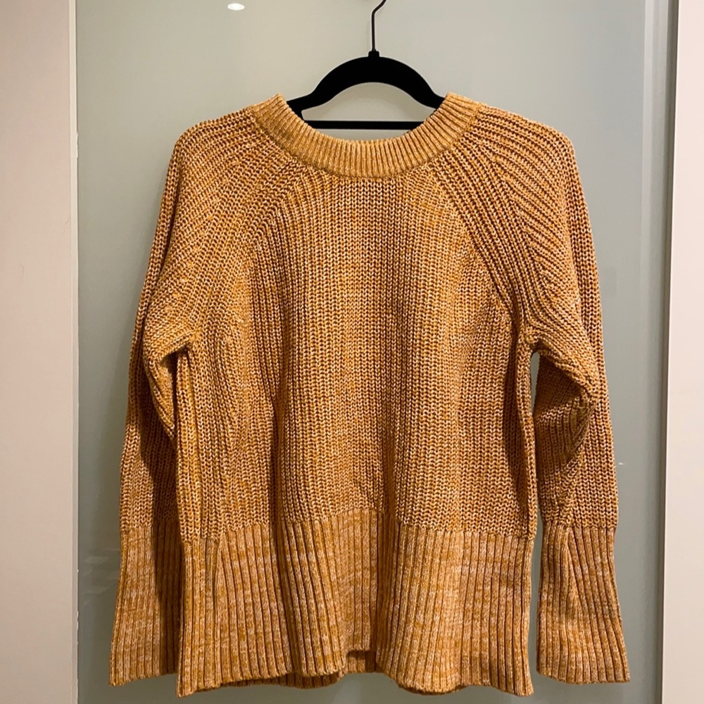 Mustard yellow sweater, size large, great condition, originally from Target